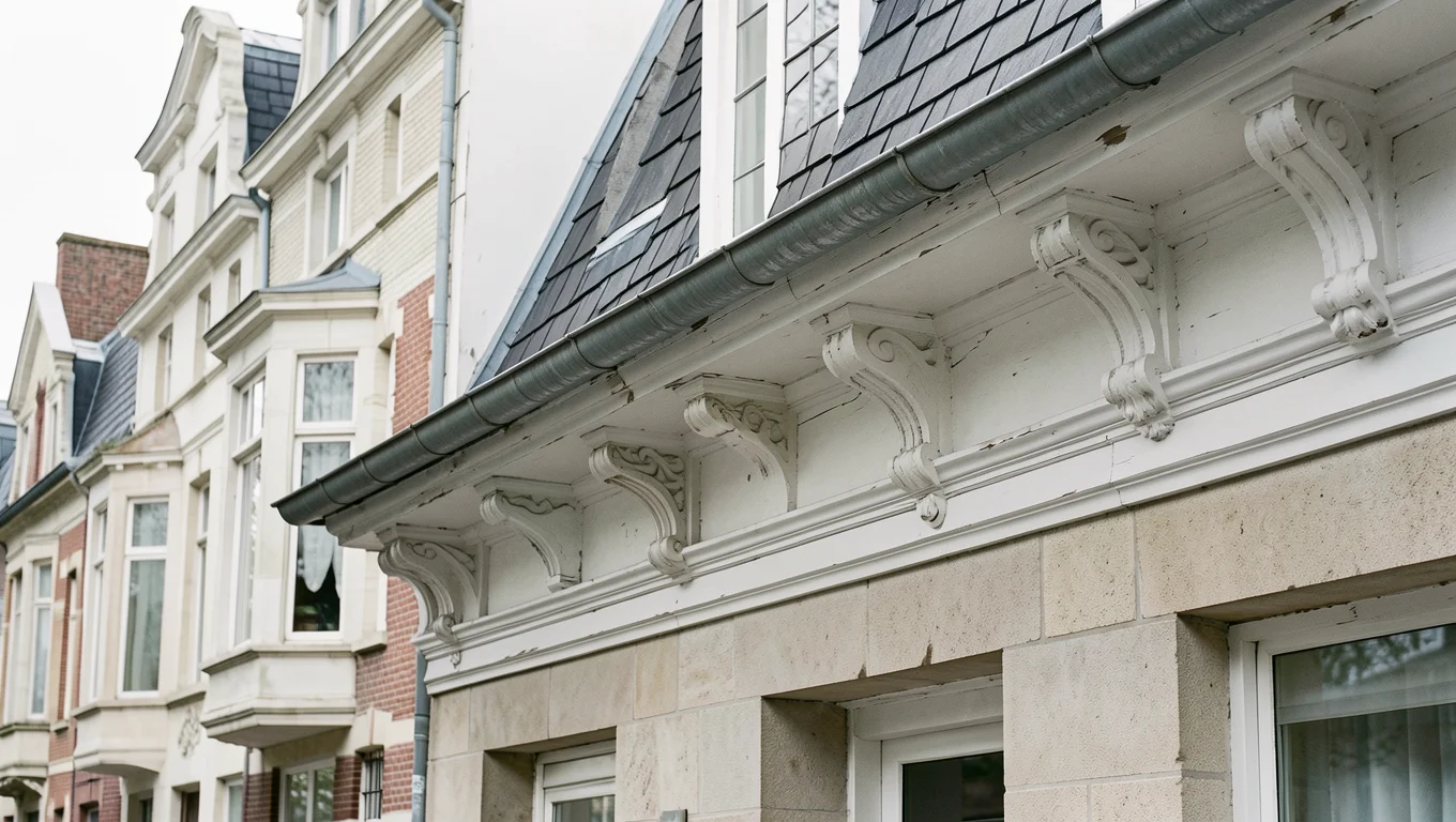 Corniche en bois d'une maison bruxelloise : restaurer ou remplacer, et à quel prix ?